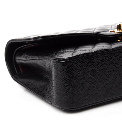 Chanel Caviar Quilted Medium Double Flap Black 7 of 12
