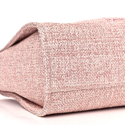 Chanel Lurex Boucle Small Deauville Tote Pink 9 of 11