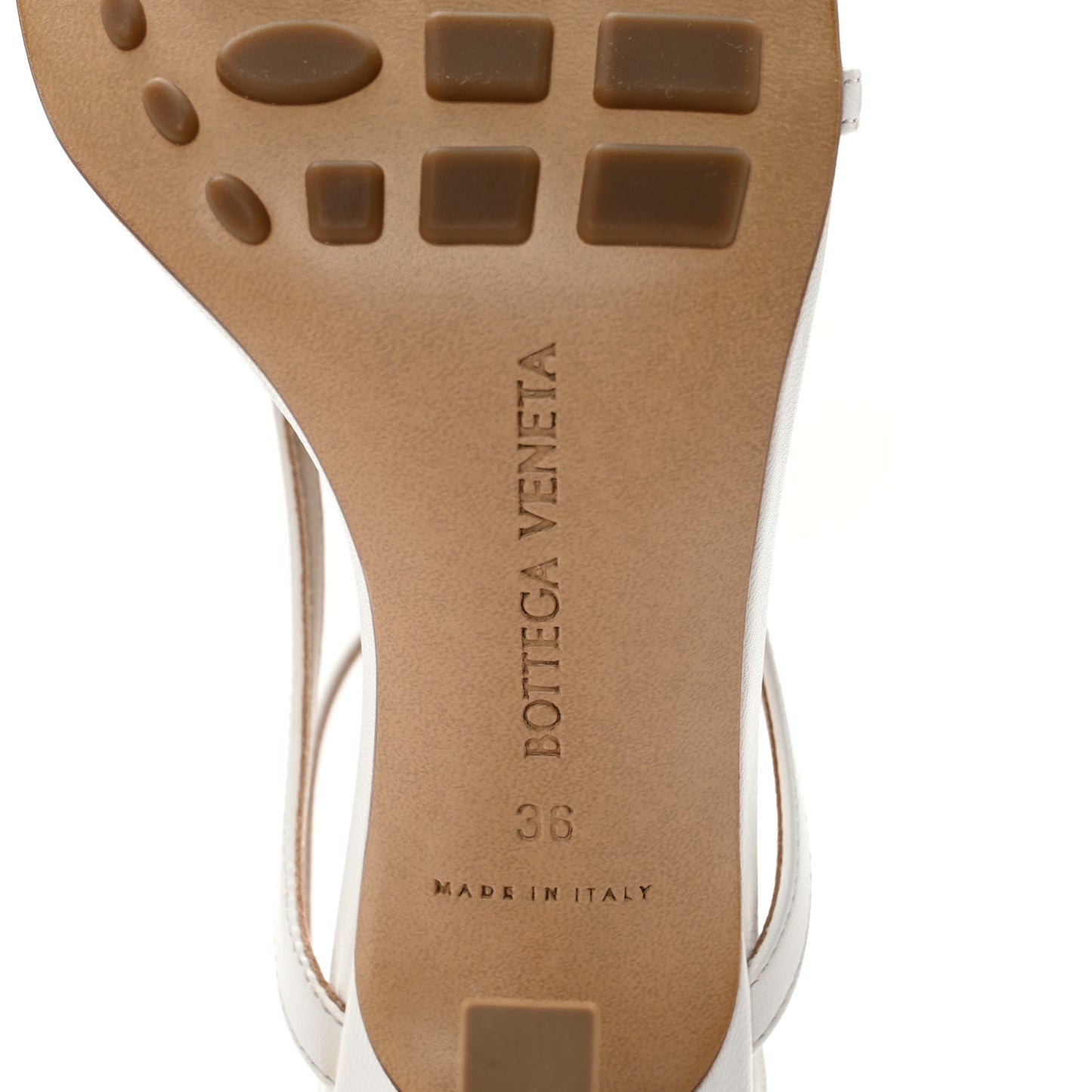 Lambskin Stretch Multi Strap 90mm Sandals 36 Optic White