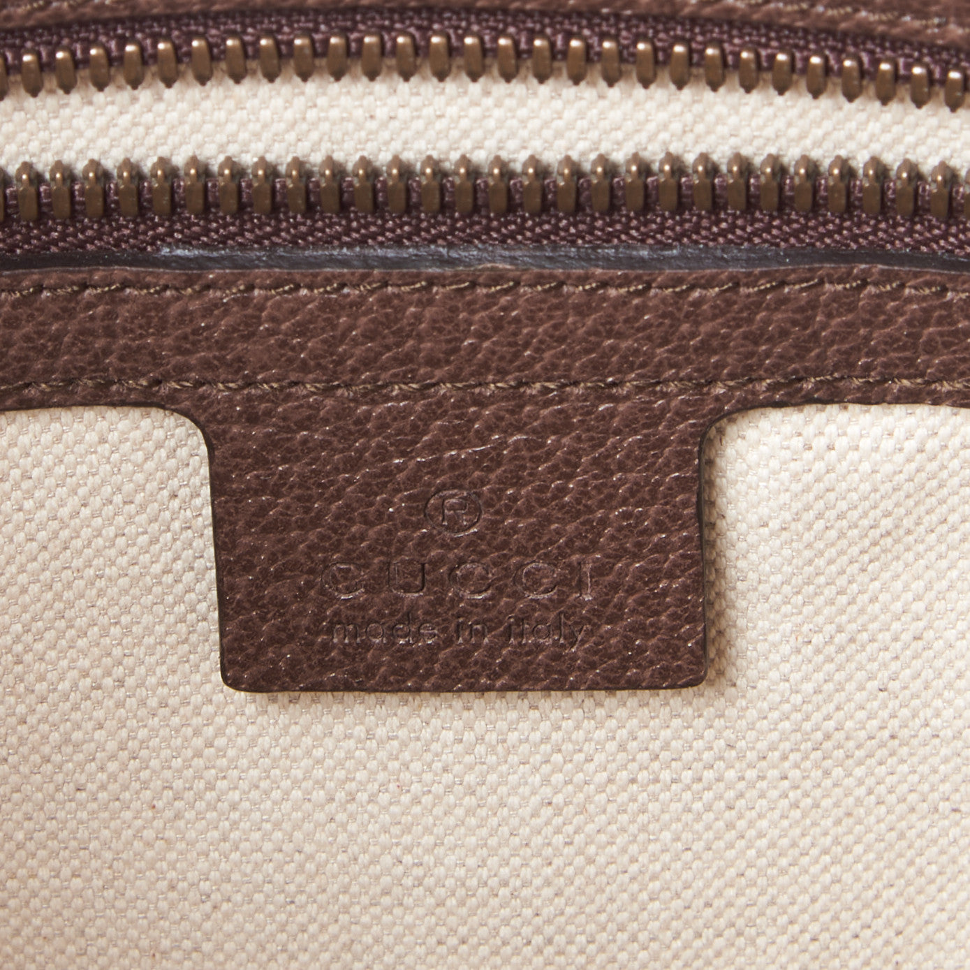 GG Supreme Monogram Web Medium Ophidia Messenger Bag Brown