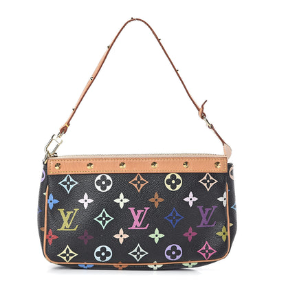 Louis Vuitton Monogram Multicolor Pochette Accessories Black 1 of 9