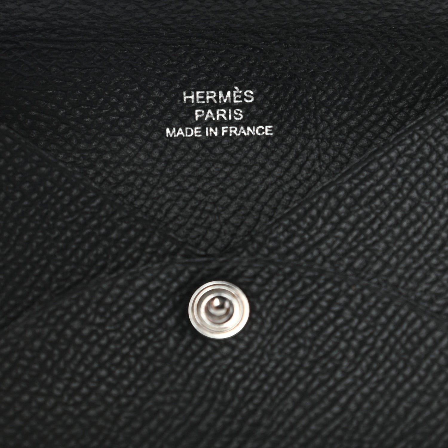 Hermes Epsom Calvi Card Case Black 6 of 7