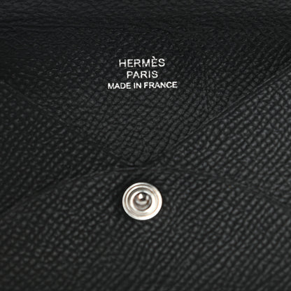 Hermes Epsom Calvi Card Case Black 6 of 7