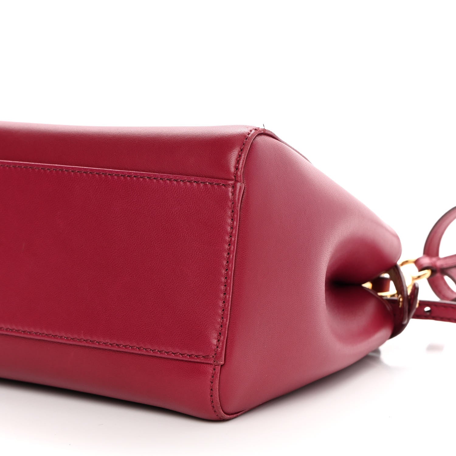 Fendi Nappa Monster Eyes Mini Peekaboo Iconic Satchel Amarena Fiamma 10 of 10