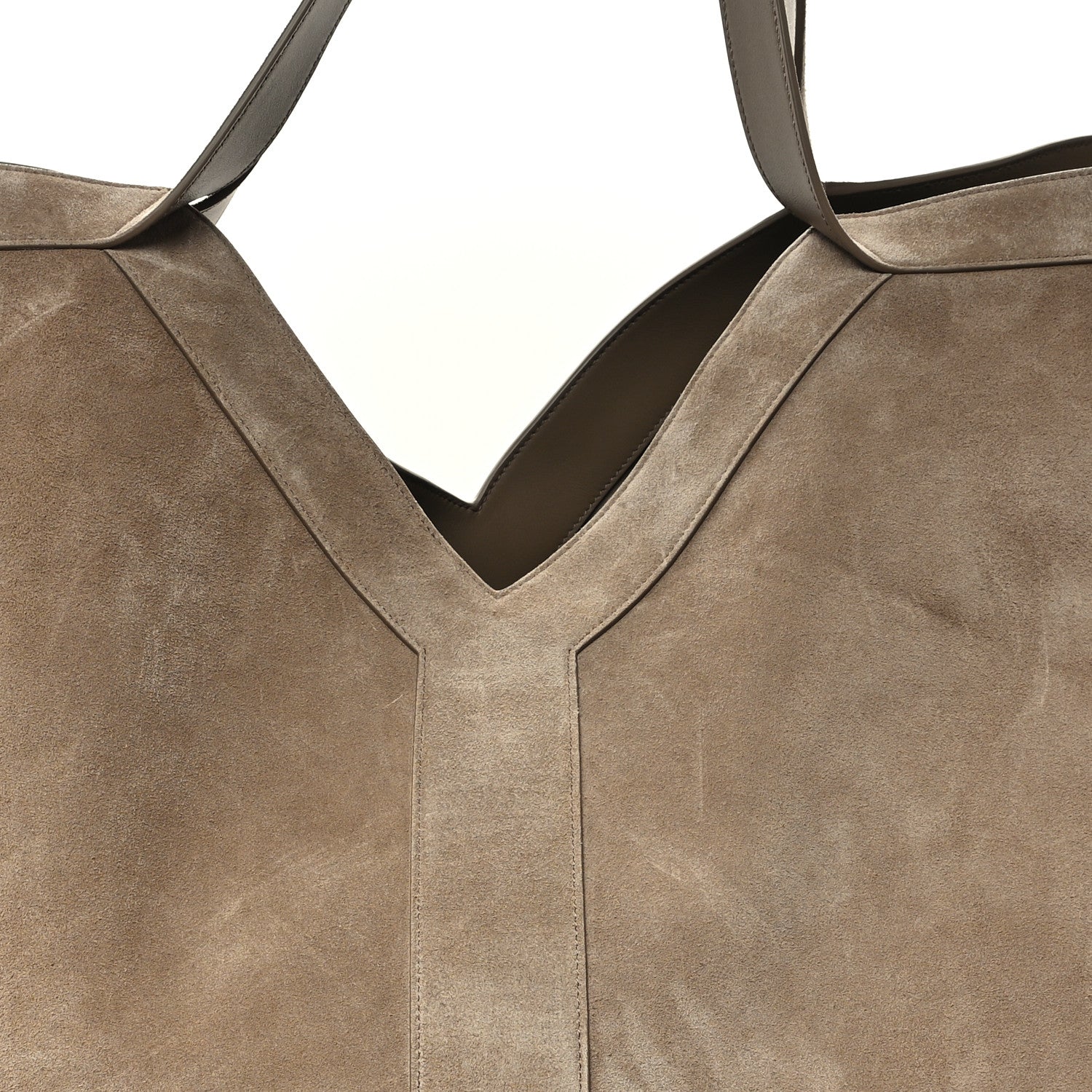Saint Laurent Suede Y Maxi Tote Dry Grain 7 of 9