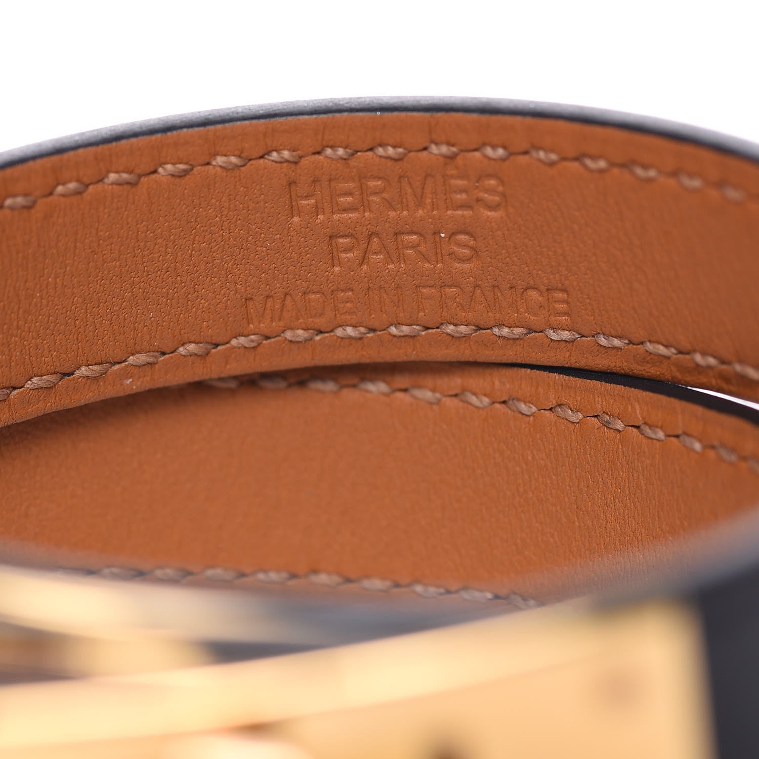 Hermes Chamonix Kelly Double Tour Bracelet XS Black 4 of 6