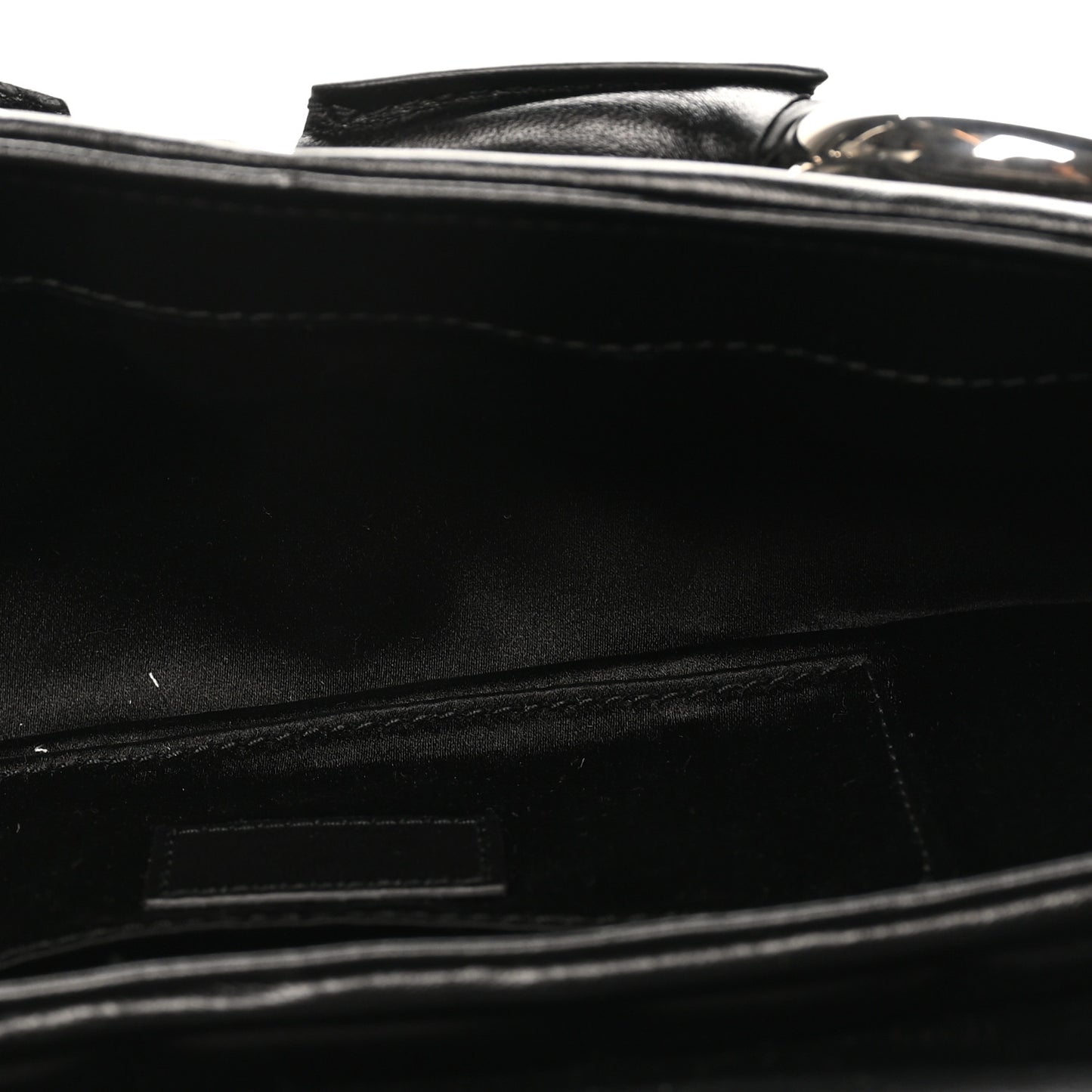 Nappa Vertical Matelasse Small Maxi Horsebit Chain Shoulder Bag Black