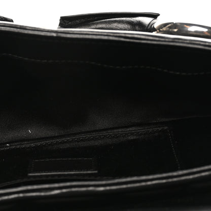 Gucci Nappa Vertical Matelasse Small Maxi Horsebit Chain Shoulder Bag Black 5 of 9