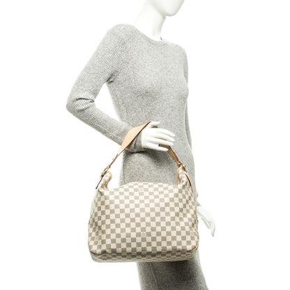 Louis Vuitton Damier Azur Delightful MM Rose Ballerine 2 of 9