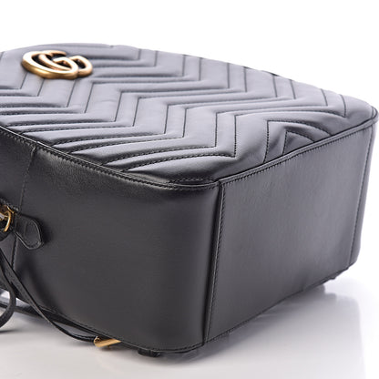 Gucci Calfskin Matelasse GG Marmont Backpack Black 8 of 10