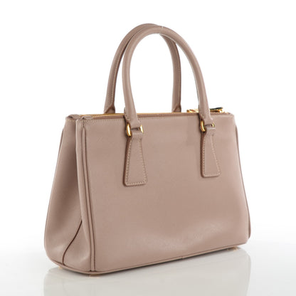Prada Saffiano Small Galleria Double Zip Tote Cammeo 3 of 9