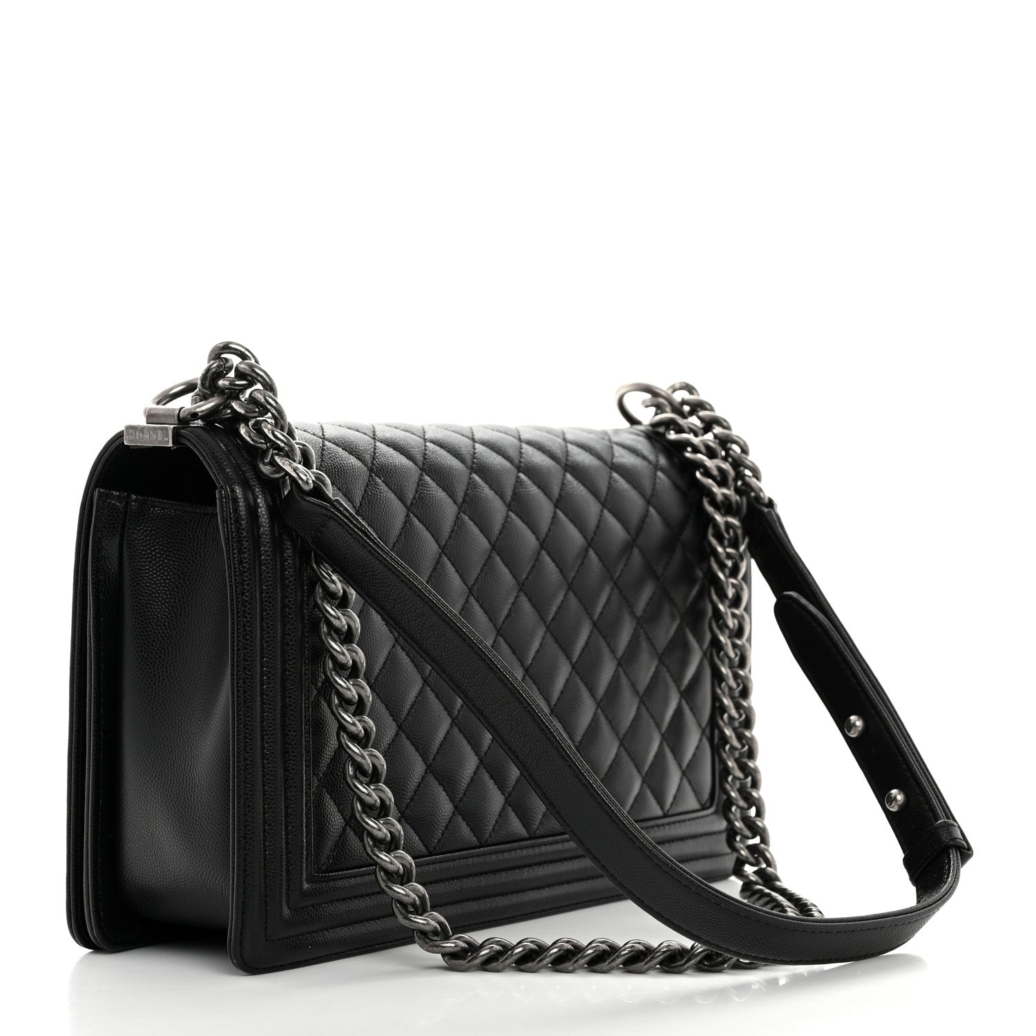 Chanel Caviar Quilted New Medium Boy Flap Black 2 of 10