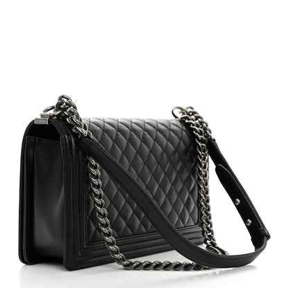 Chanel Caviar Quilted New Medium Boy Flap Black 2 of 10