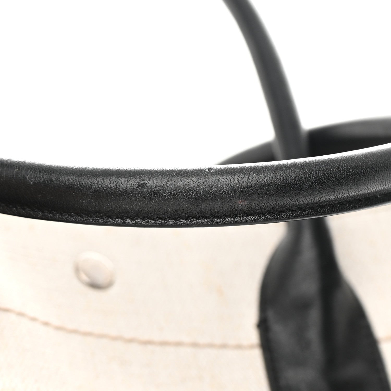 Saint Laurent Linen Calfskin Rive Gauche Tote Optic White 21 of 22