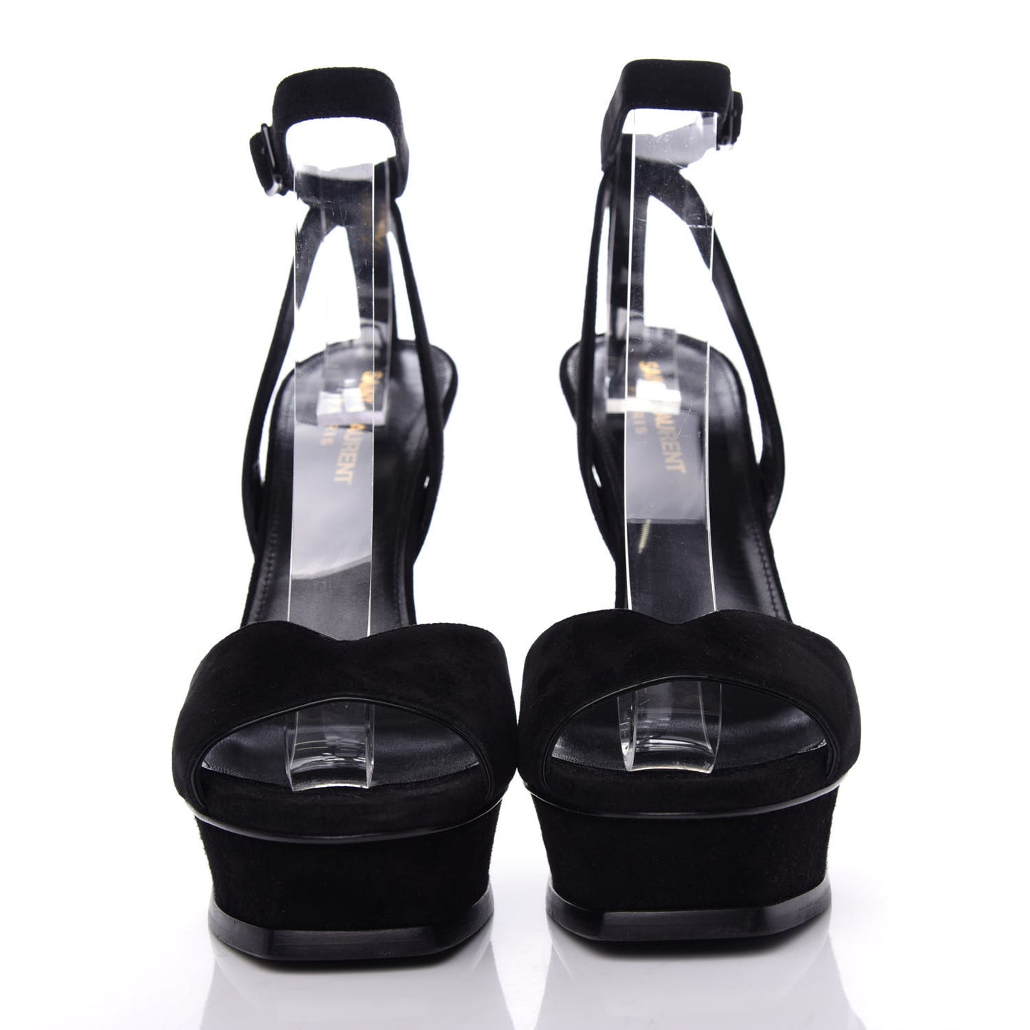 Kid Scamosciato Tribute 105 Platform Sandals 38.5 Black