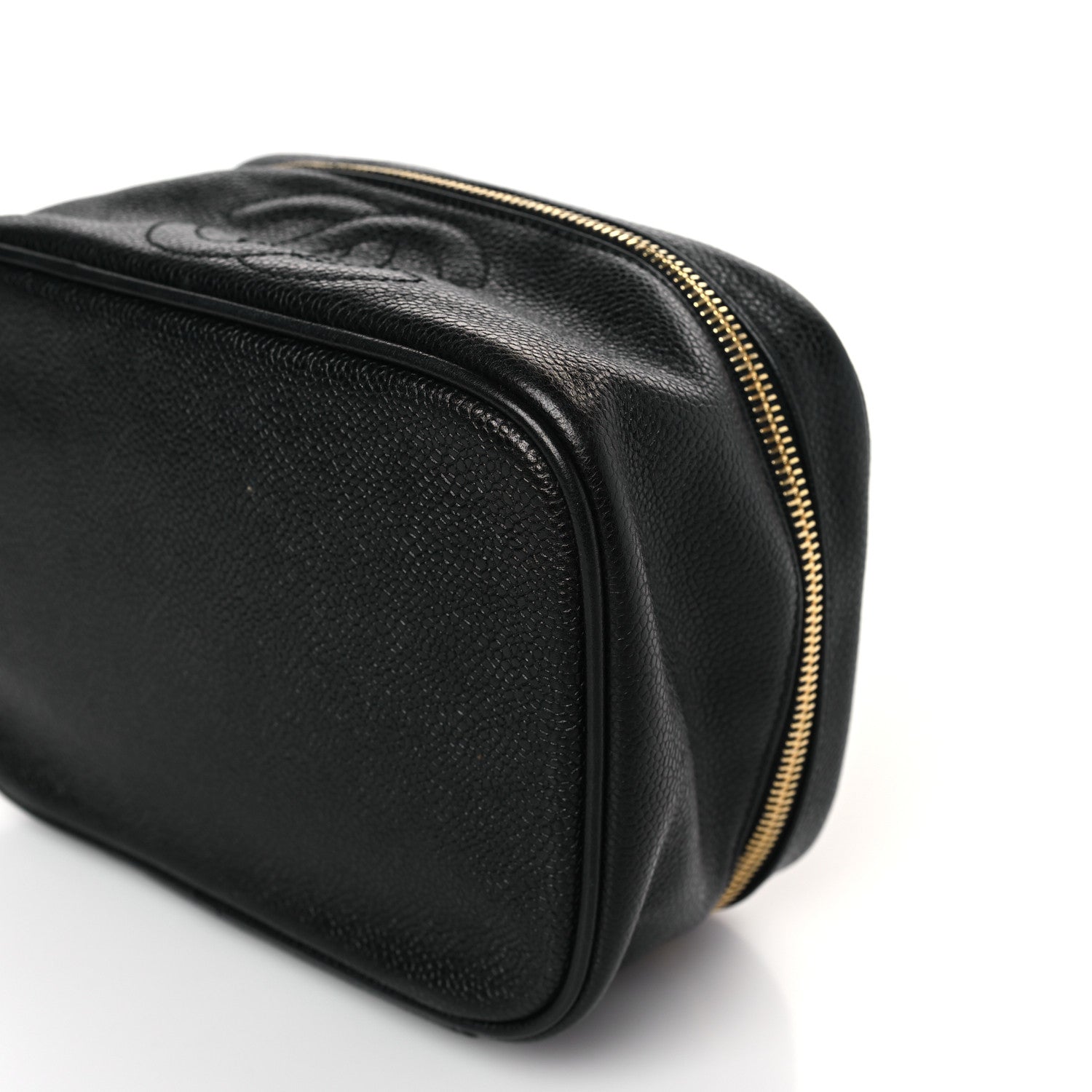 Chanel Caviar Vanity Cosmetic Case Black 10 of 10