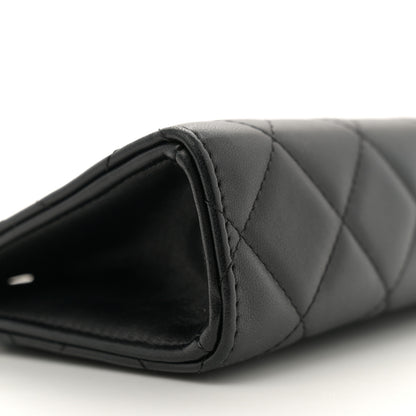 Chanel Lambskin Quilted Evening By The Sea Clutch Black 9 of 10