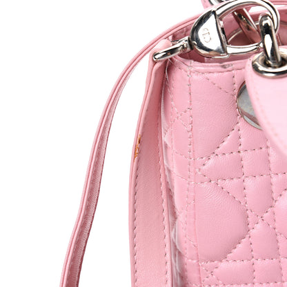 Christian Dior Lambskin Cannage Mini Lady Dior Rose Clair 11 of 14