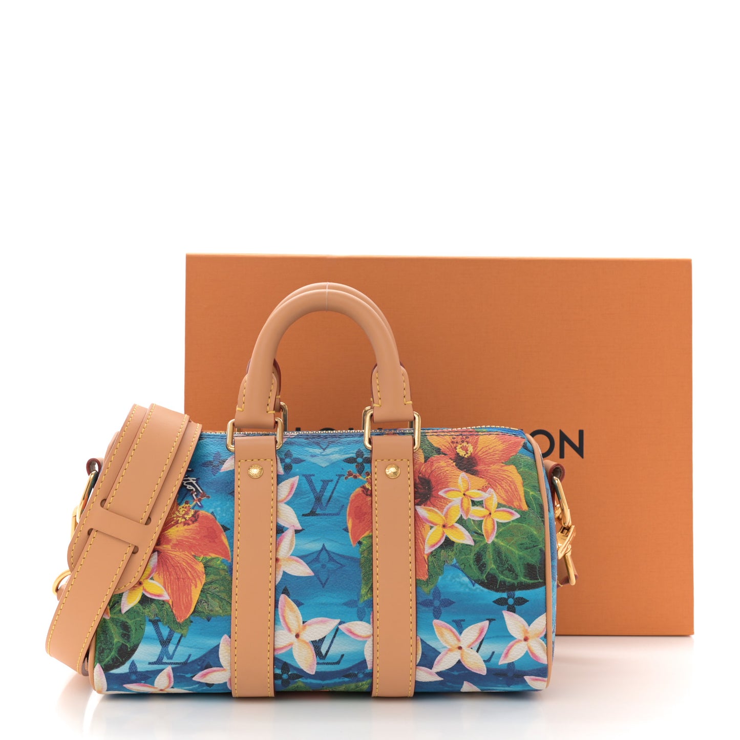 Monogram Surfin' Keepall Bandouliere 25 Bright Blue