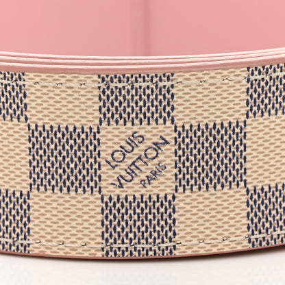 Louis Vuitton Damier Azur LV Initiales 32mm Belt 85 34 Rose Ballerine 5 of 7