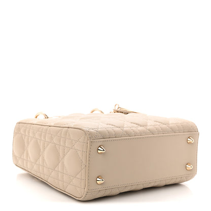 Christian Dior Lambskin Cannage Small My ABCDior Lady Dior Hazelnut 4 of 10
