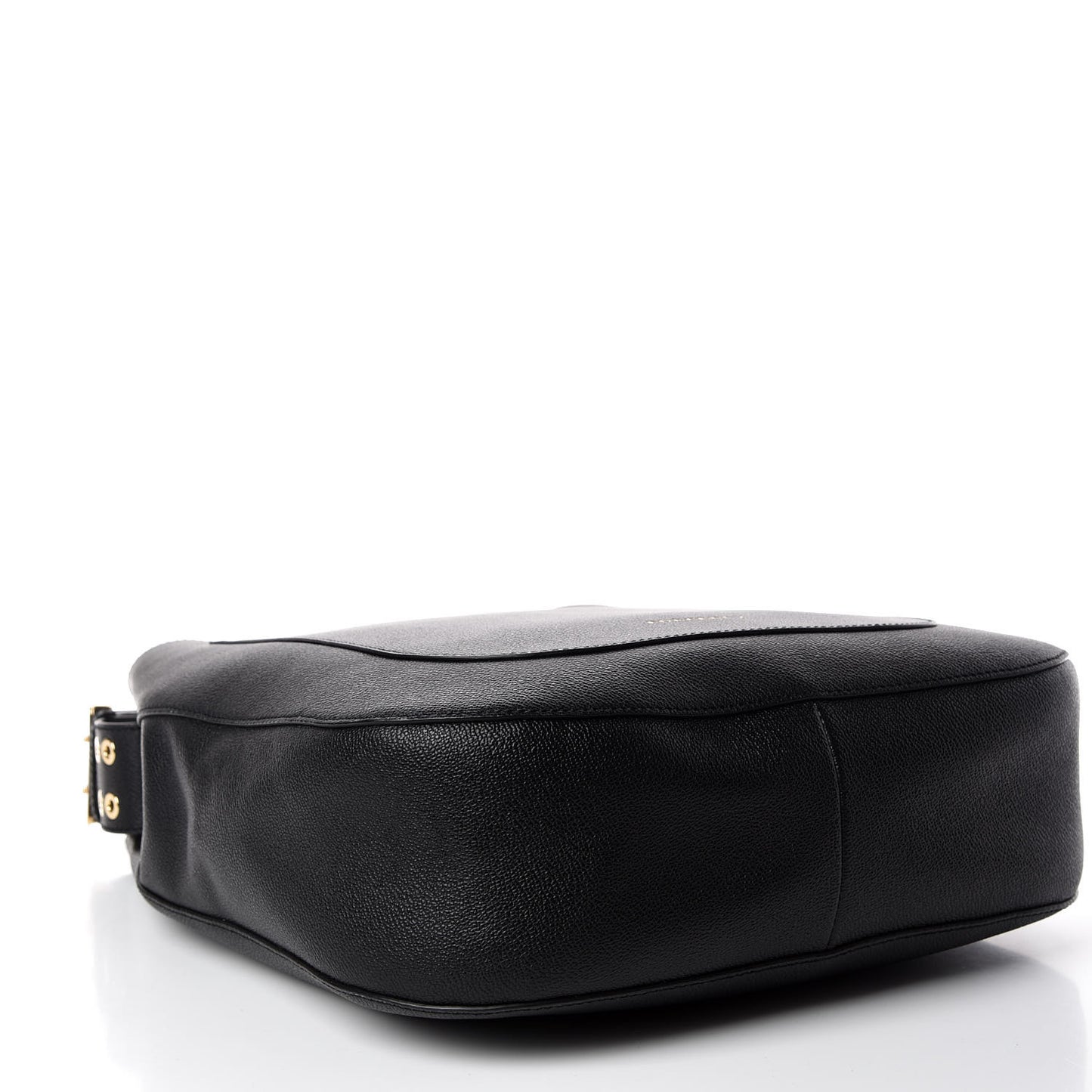 Soft Grainy Calfskin Studded Small Elmstone Hobo Black