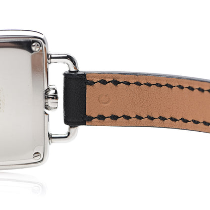 Hermes Stainless Steel Barenia 26mm Galop Quartz Watch Noir 6 of 8