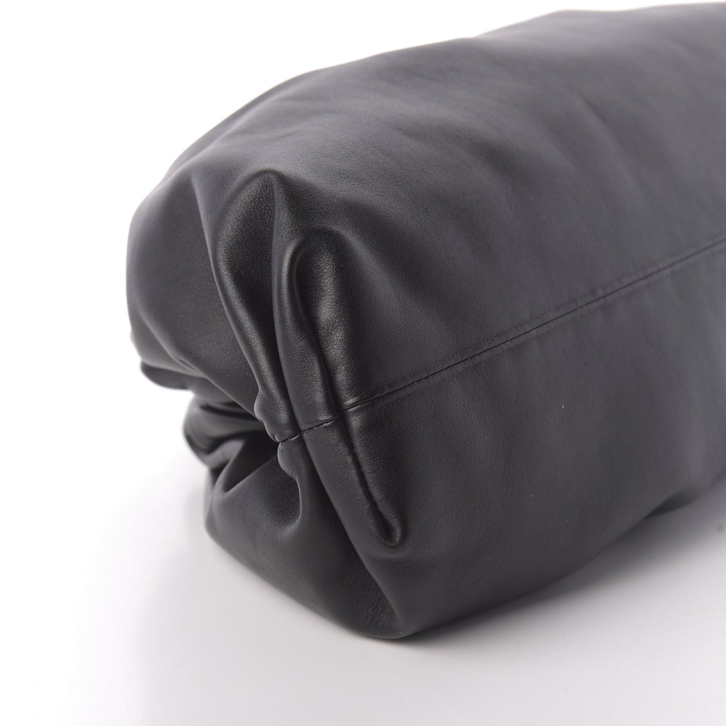 Smooth Butter Calf The Pouch Oversized Clutch Black