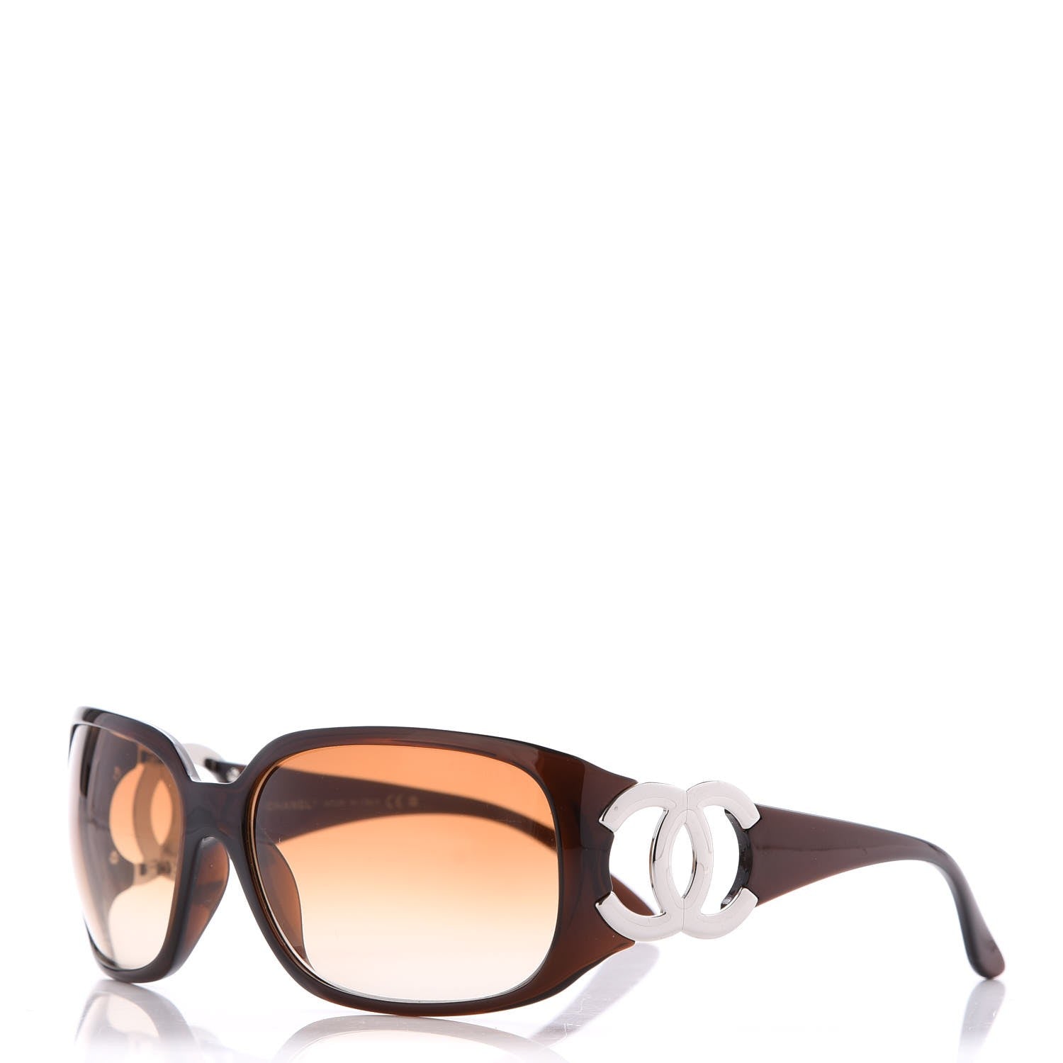 Chanel CC Sunglasses 6014 Brown 1 of 7