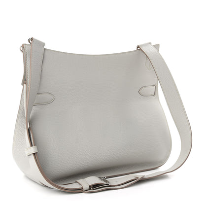 Hermes Taurillon Clemence Jypsiere 37 Gris Perle 3 of 11