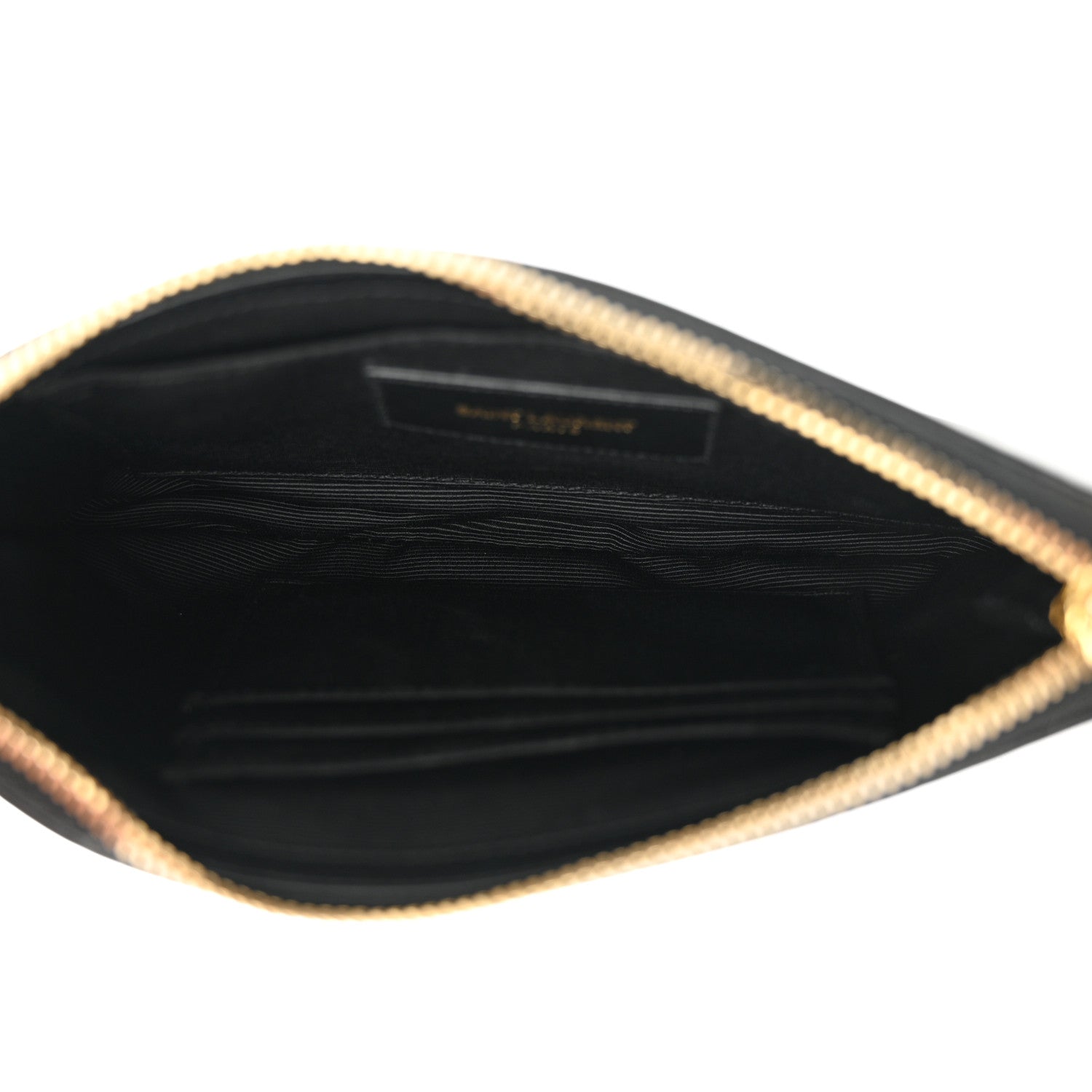 Saint Laurent Calfskin Monogram Phone Pouch Crossbody Bag Black 5 of 10