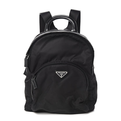 Prada Tessuto Nylon Saffiano Tote Backpack Black 1 of 10
