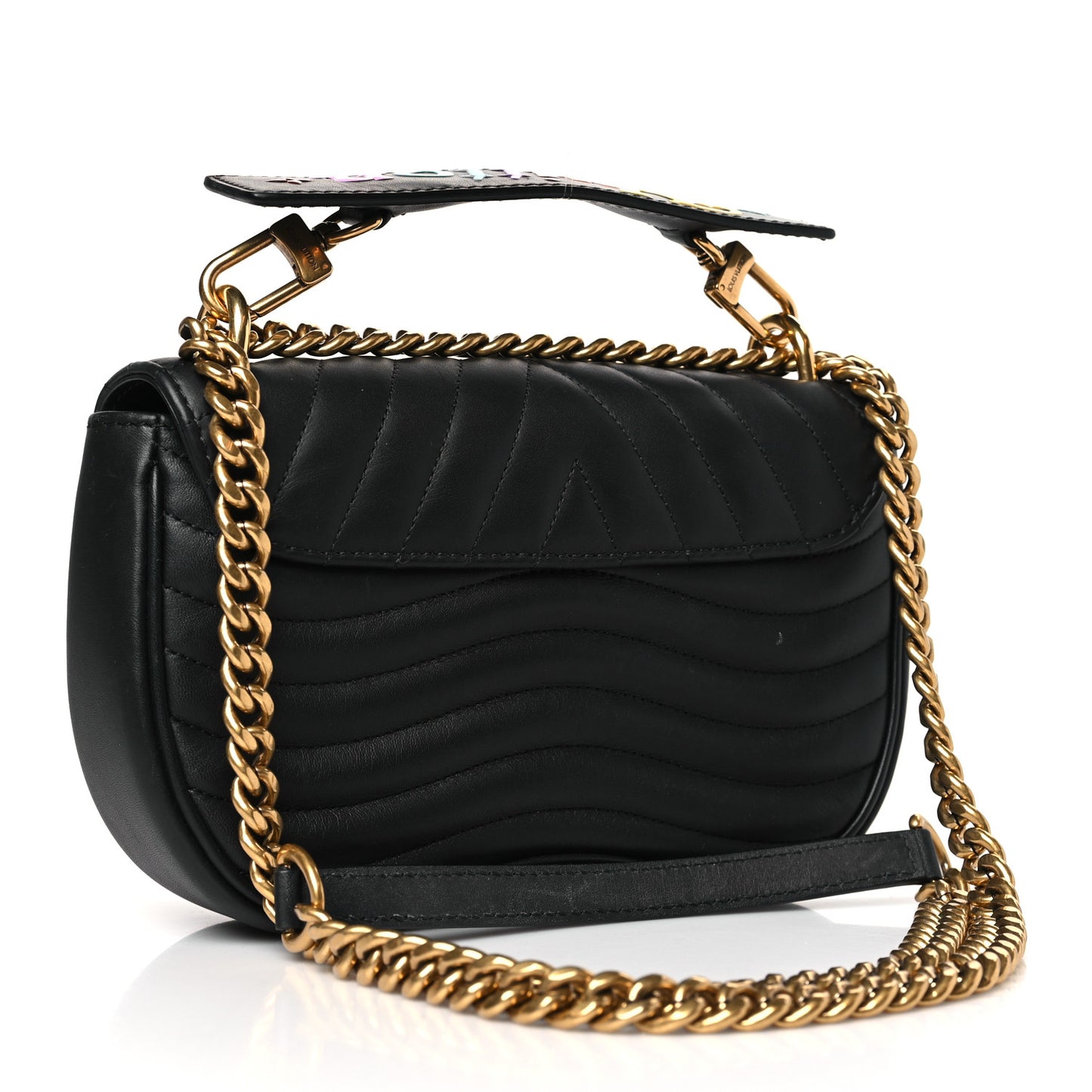 Calfskin New Wave Chain MM Black