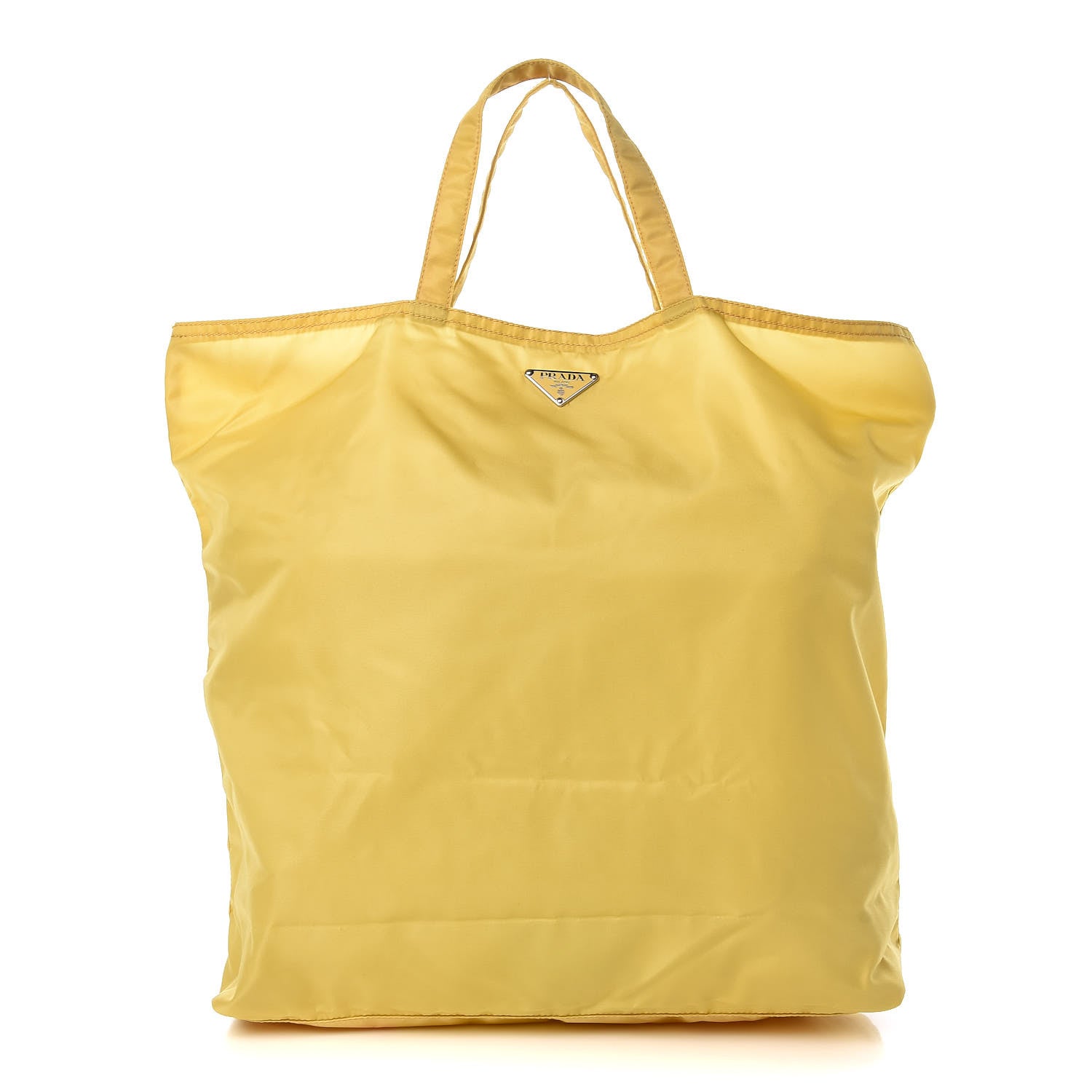Prada Tessuto Nylon Tote Yellow 1 of 9