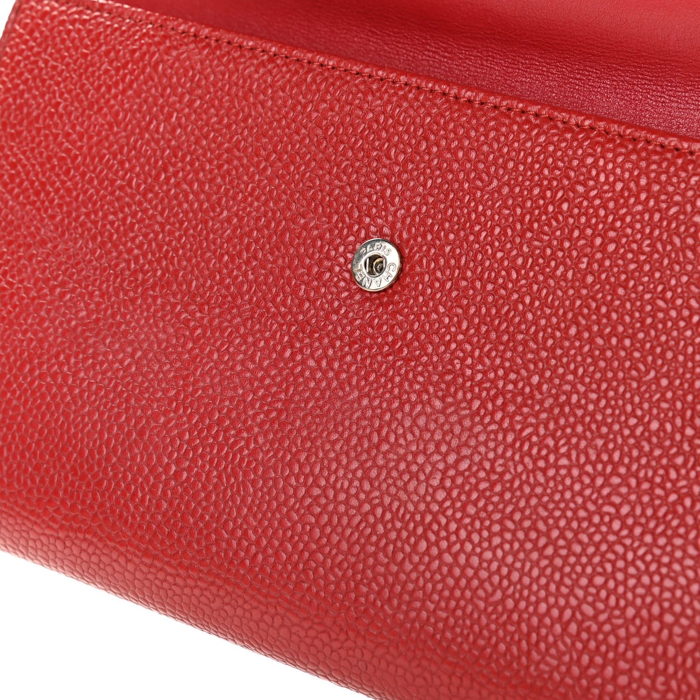Caviar Timeless CC Large Flap Wallet Red