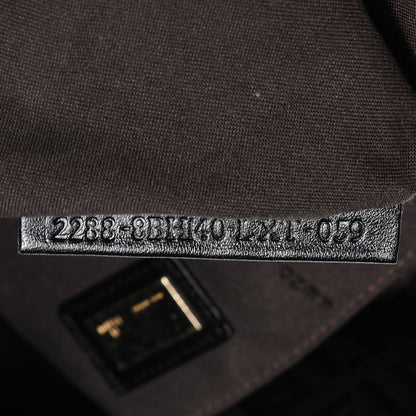 Fendi Zucchino Cuoio Chef Shopping Tote Black 6 of 9