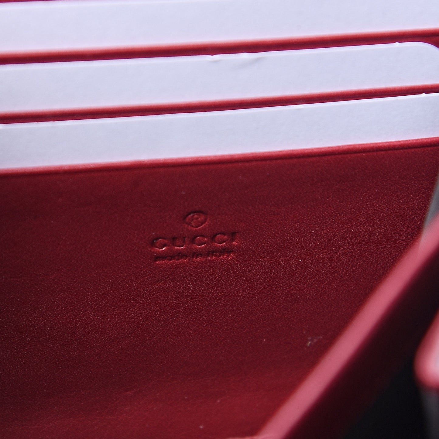 Velvet GG Monogram Mini Dionysus Chain Wallet Red Cipria
