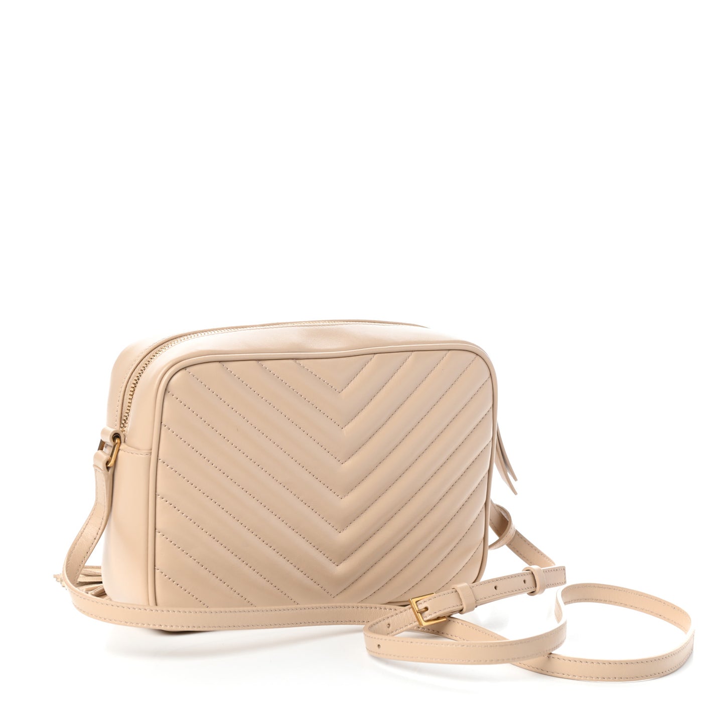 Calfskin Matelasse Monogram Lou Camera Bag Nude Powder