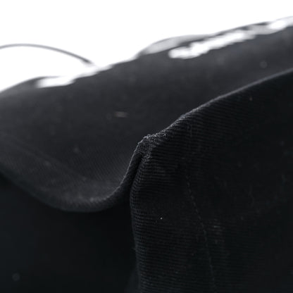 Saint Laurent Linen Calfskin Rive Gauche Tote Black 8 of 14