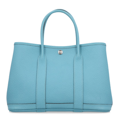 Hermes Vache Country Garden Party 30 TPM Bleu Saint Cyr 1 of 9