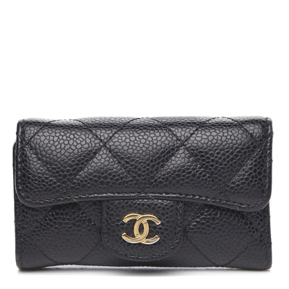 Chanel Caviar Quilted 6 Key Holder Black 1 of 9