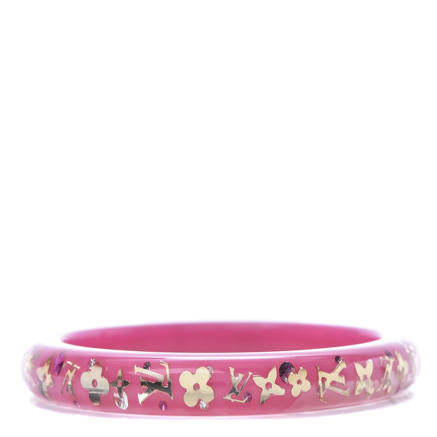 Louis Vuitton Resin Swarovski Medium Inclusion Bracelet PM Framboise 1 of 4