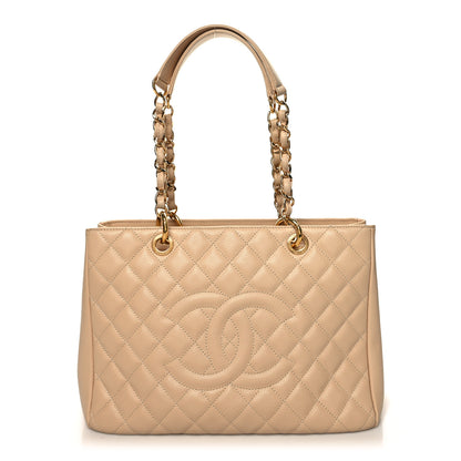 Chanel Caviar Quilted Grand Shopping Tote GST Beige Clair 1 of 16