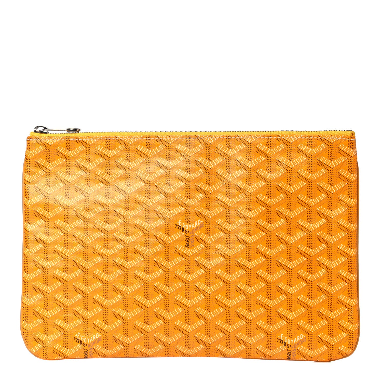Goyard Goyardine Senat Pochette MM Yellow 1 of 4