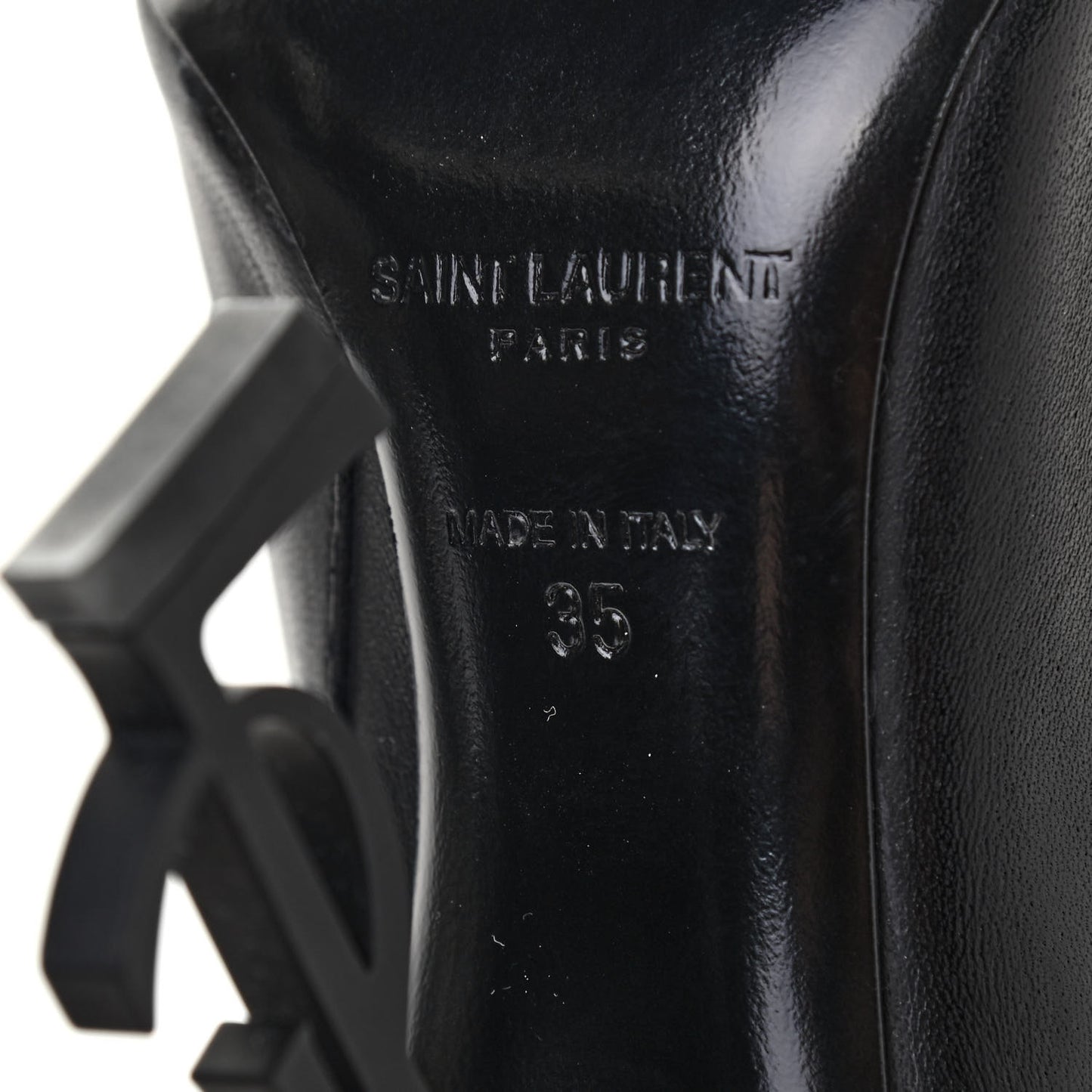 Calfskin Opyum Ankle Boots 35 Black