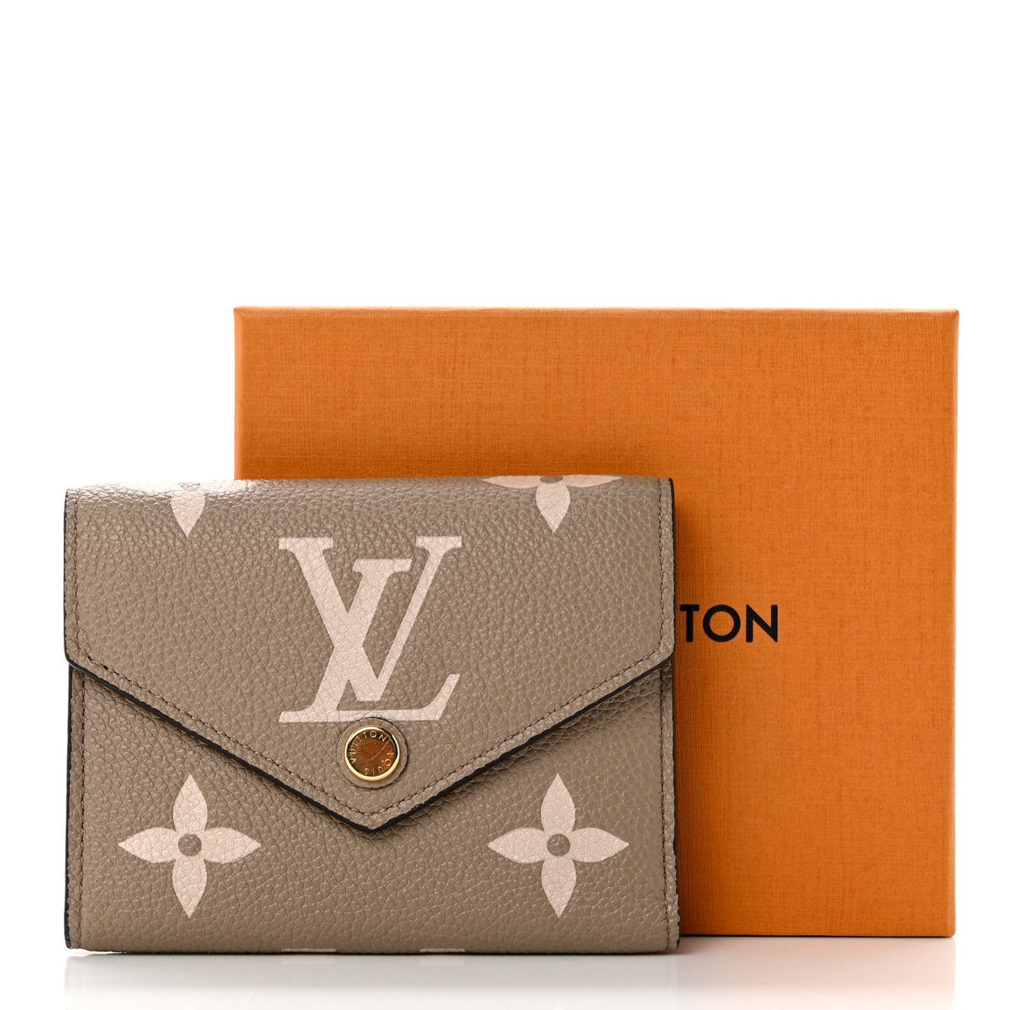 Empreinte Monogram Giant Victorine Wallet Tourterelle Creme