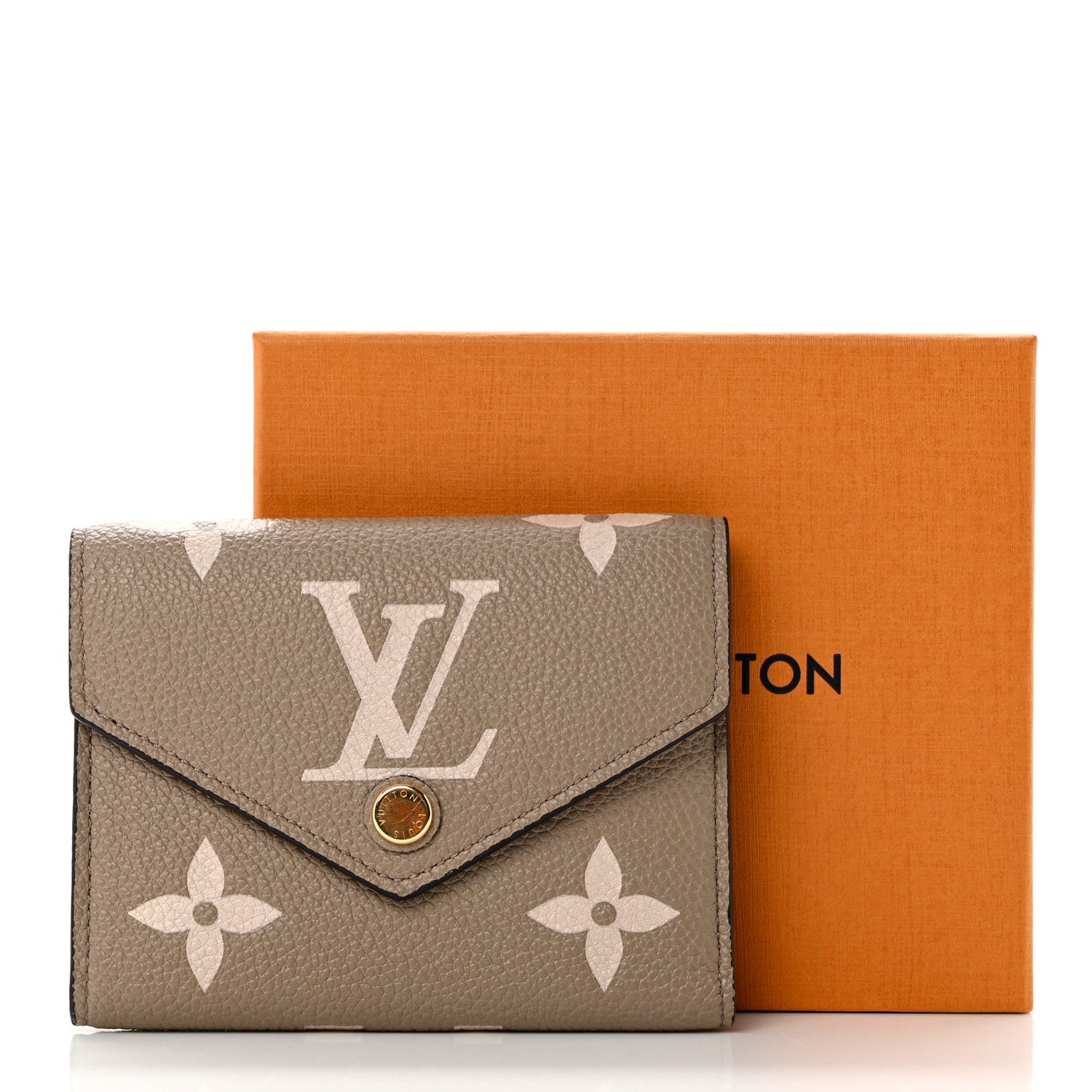Louis Vuitton Empreinte Monogram Giant Victorine Wallet Tourterelle Creme 7 of 7