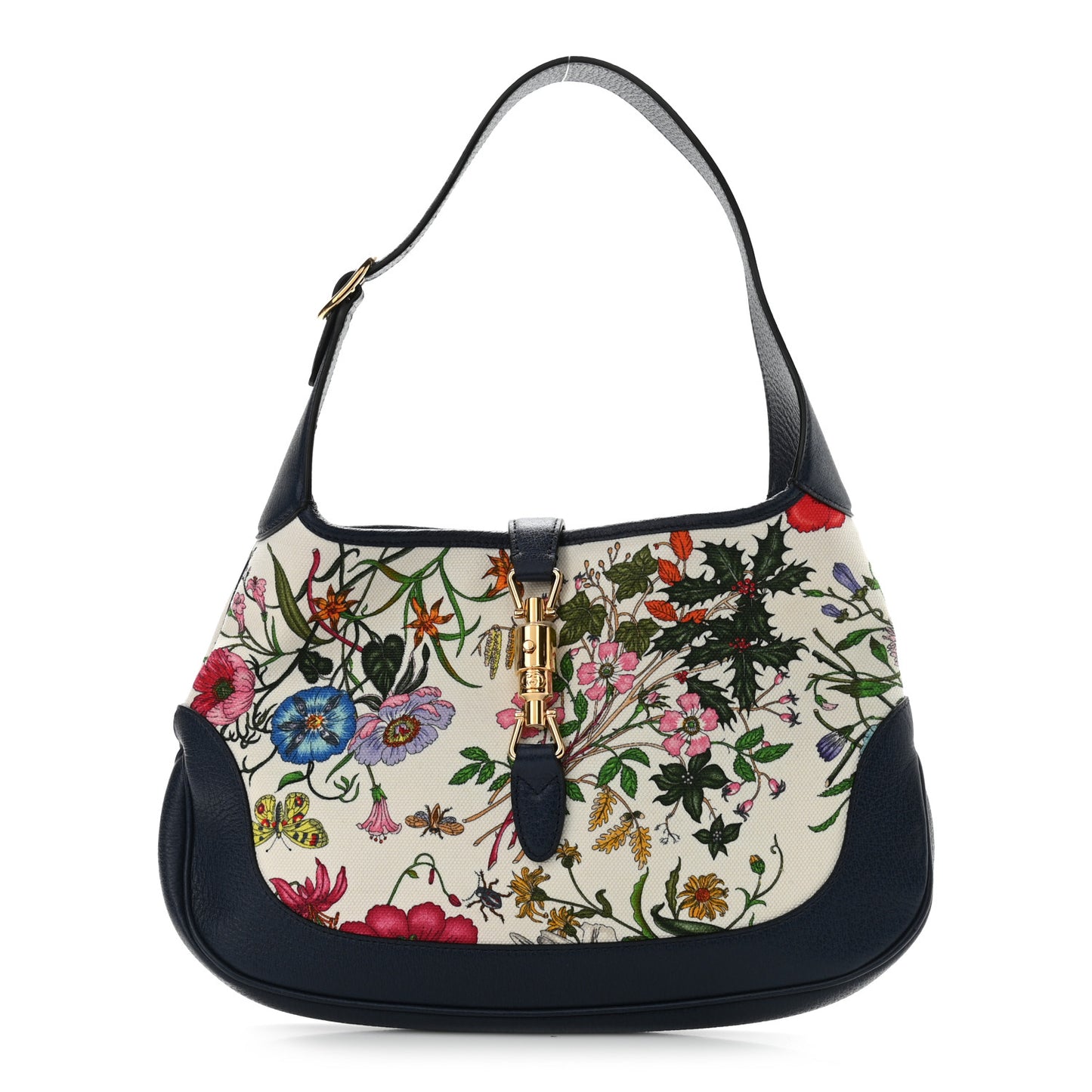 Canvas Flora Medium Jackie Hobo Blue Agata