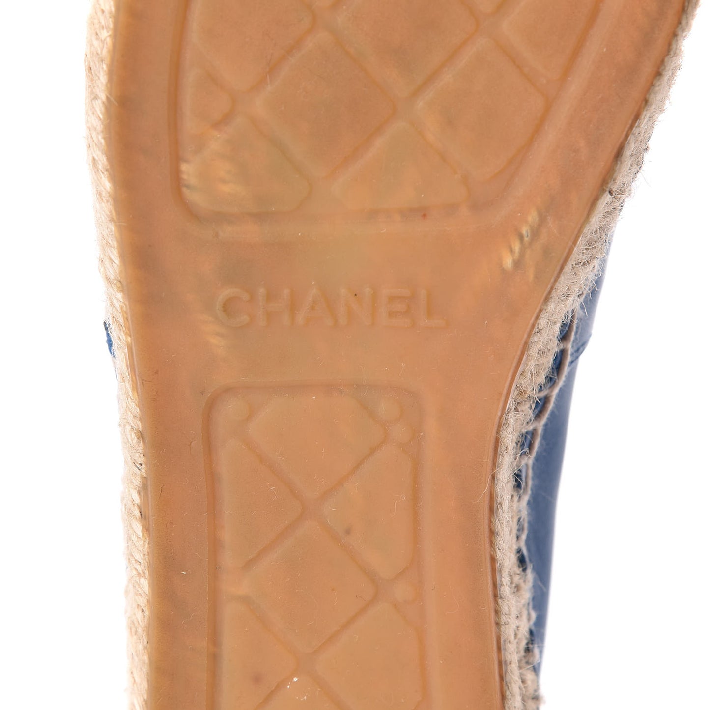 Lambskin CC Espadrilles 40 Blue
