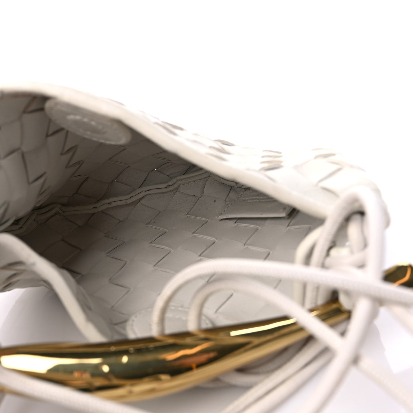 Nappa Intrecciato Mini Sardine Bag Chalk